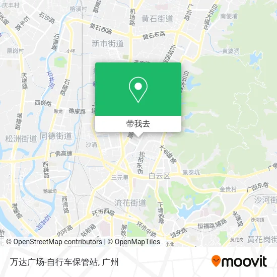 万达广场-自行车保管站地图