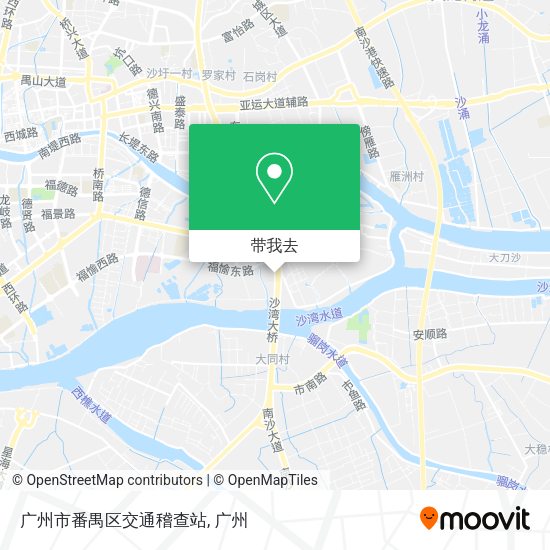广州市番禺区交通稽查站地图
