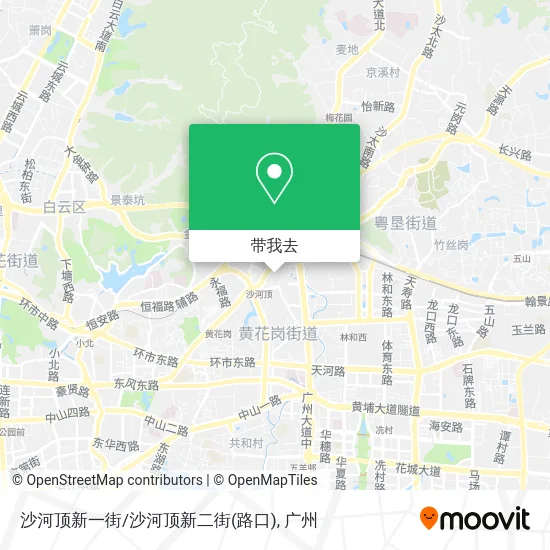 沙河顶新一街/沙河顶新二街(路口)地图