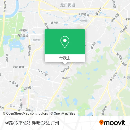 66路(东平总站-泮塘总站)地图