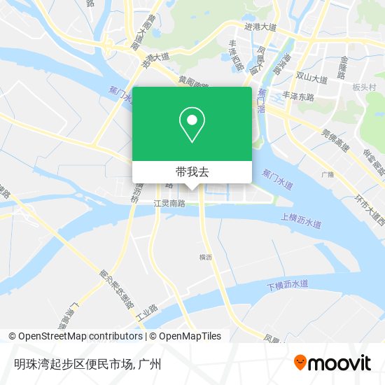 明珠湾起步区便民市场地图