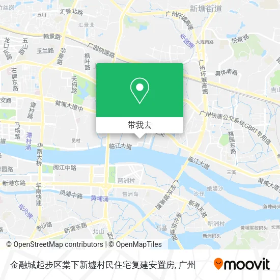 金融城起步区棠下新墟村民住宅复建安置房地图