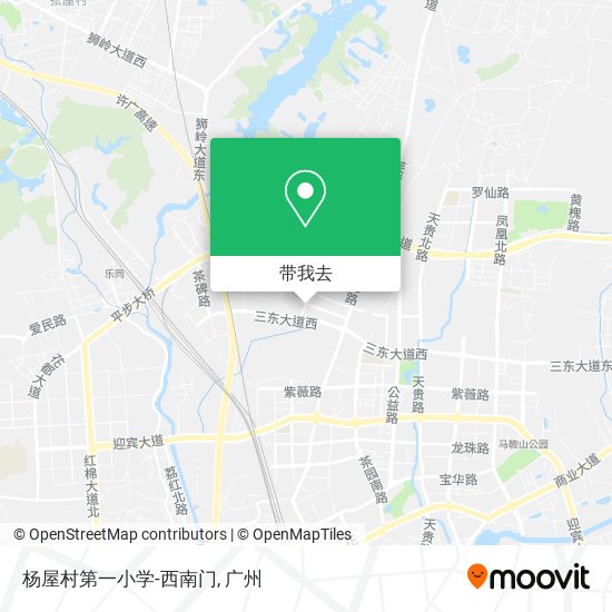 杨屋村第一小学-西南门地图