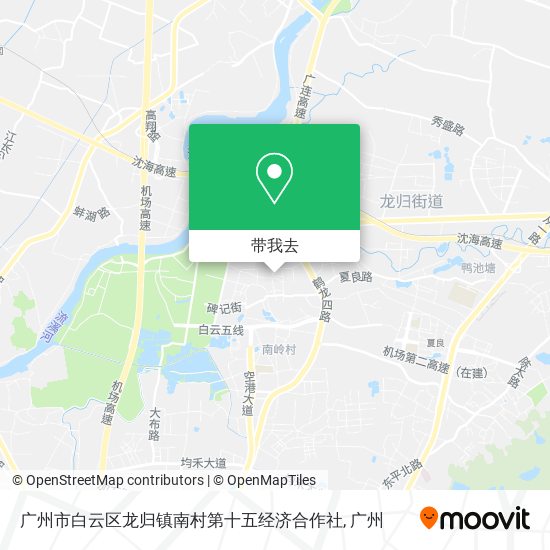 广州市白云区龙归镇南村第十五经济合作社地图