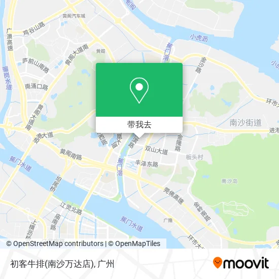 初客牛排(南沙万达店)地图