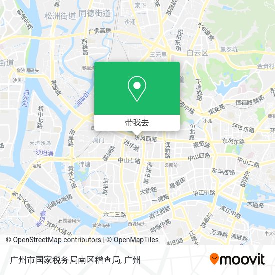 广州市国家税务局南区稽查局地图