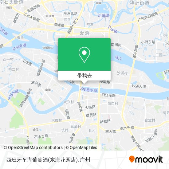 西班牙车库葡萄酒(东海花园店)地图