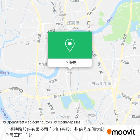 广深铁路股份有限公司广州电务段广州信号车间大朗信号工区地图