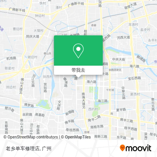 老乡单车修理店地图
