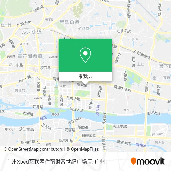 广州Xbed互联网住宿财富世纪广场店地图
