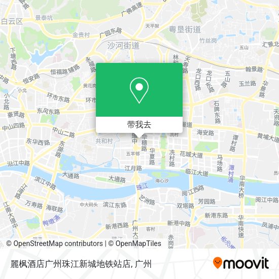 麗枫酒店广州珠江新城地铁站店地图