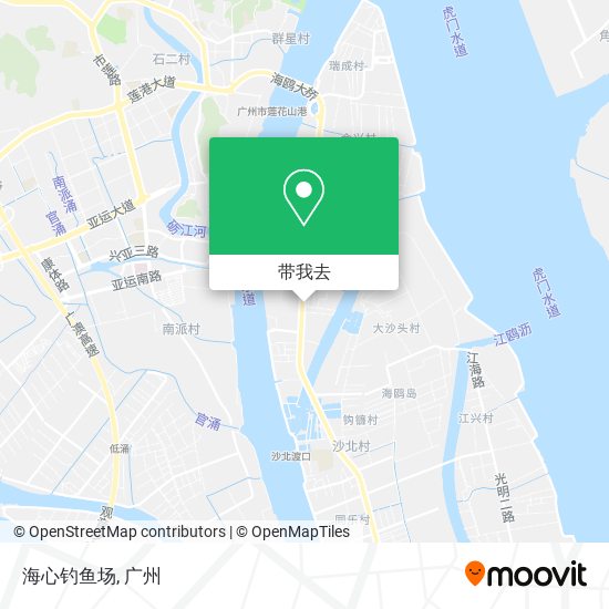 海心钓鱼场地图