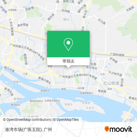 港湾市场(广医五院)地图