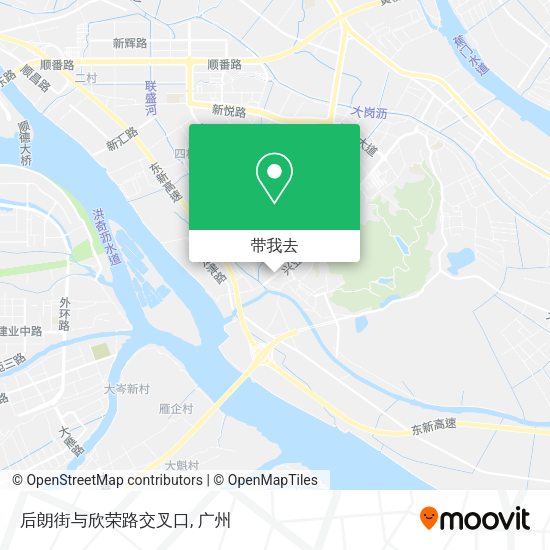 后朗街与欣荣路交叉口地图