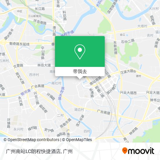 广州南站LC朗程快捷酒店地图