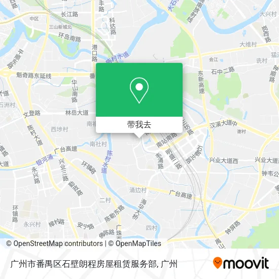 广州市番禺区石壁朗程房屋租赁服务部地图