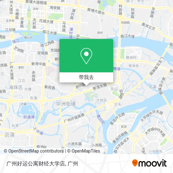 广州好运公寓财经大学店地图