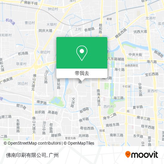 佛南印刷有限公司地图