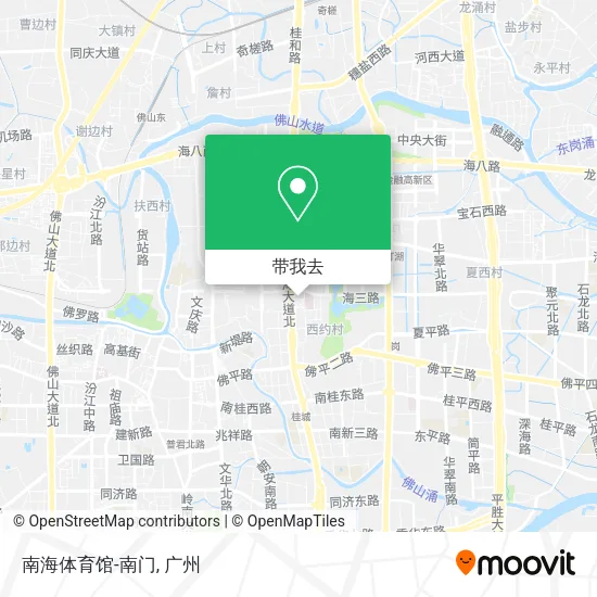 南海体育馆-南门地图