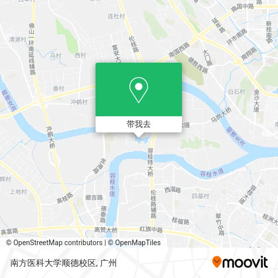 南方医科大学顺德校区地图