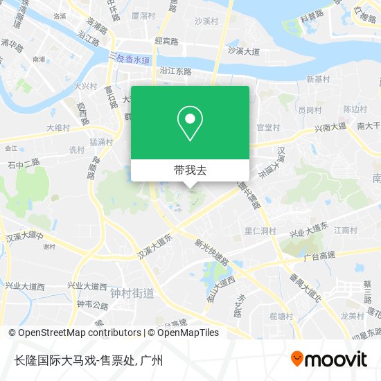 长隆国际大马戏-售票处地图