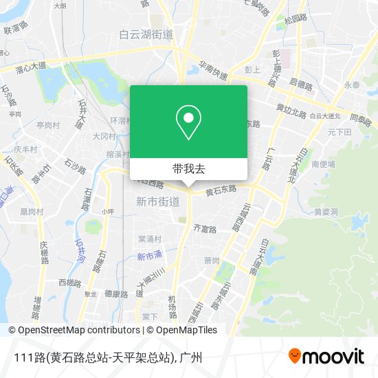 111路(黄石路总站-天平架总站)地图