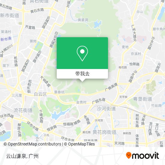 云山濂泉地图