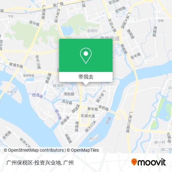 广州保税区-投资兴业地地图