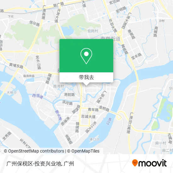 广州保税区-投资兴业地地图