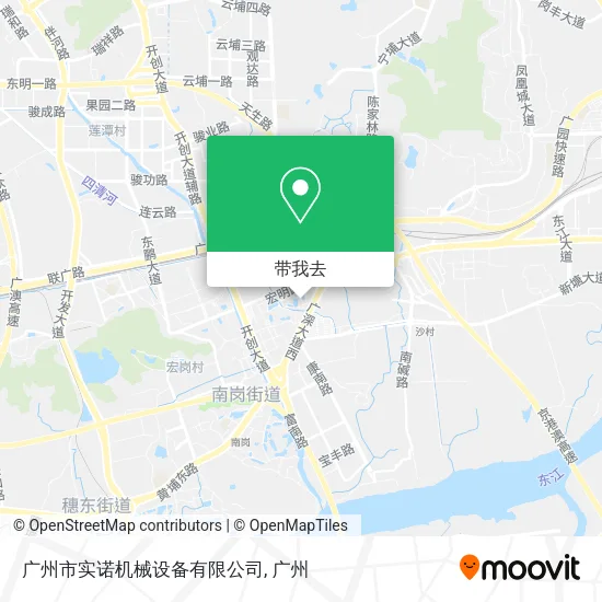 广州市实诺机械设备有限公司地图