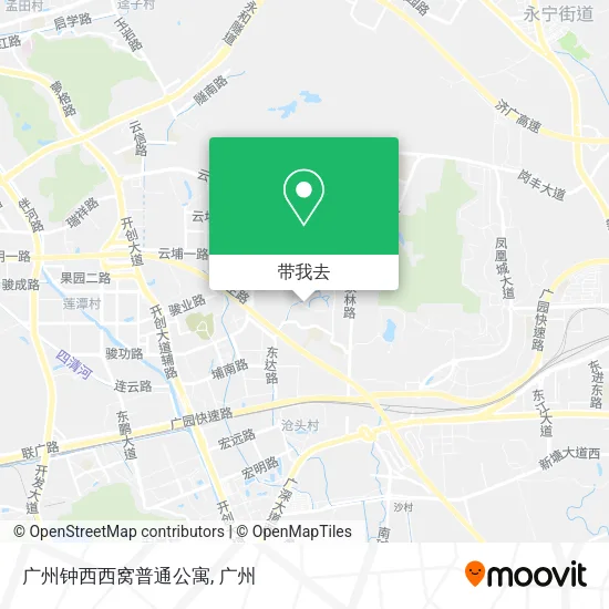 广州钟西西窝普通公寓地图