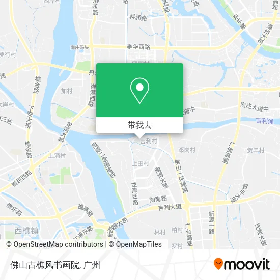 佛山古樵风书画院地图