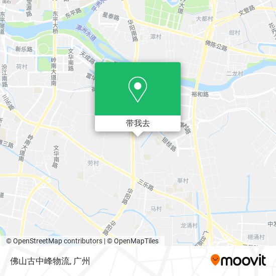 佛山古中峰物流地图
