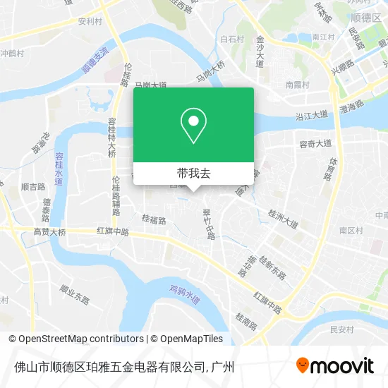 佛山市顺德区珀雅五金电器有限公司地图