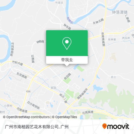 广州市南植园艺花木有限公司地图