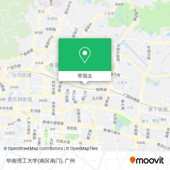 华南理工大学(南区南门)地图