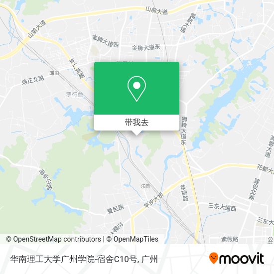 华南理工大学广州学院-宿舍C10号地图