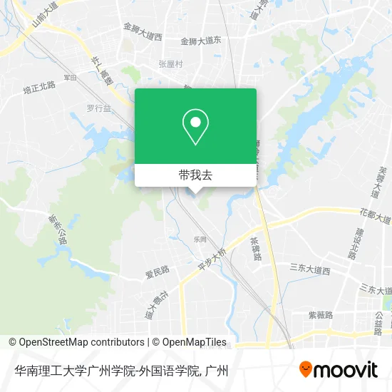 华南理工大学广州学院-外国语学院地图