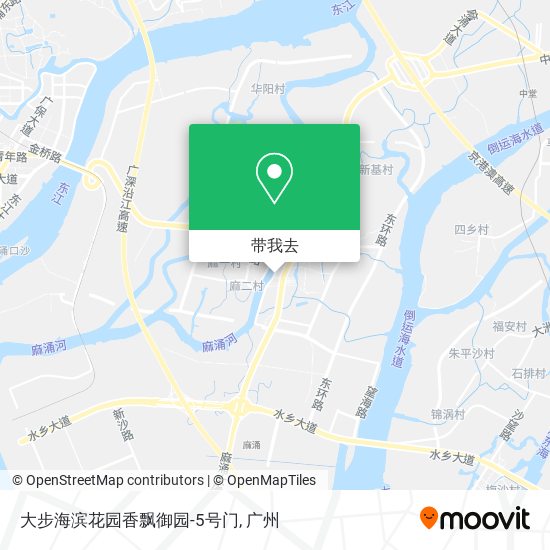 大步海滨花园香飘御园-5号门地图