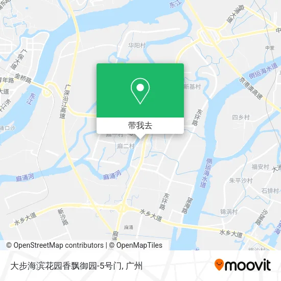 大步海滨花园香飘御园-5号门地图