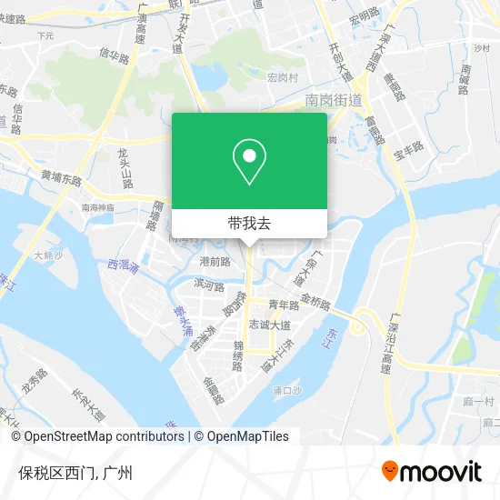 保税区西门地图