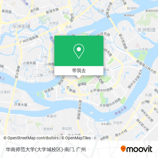 华南师范大学(大学城校区)-南门地图