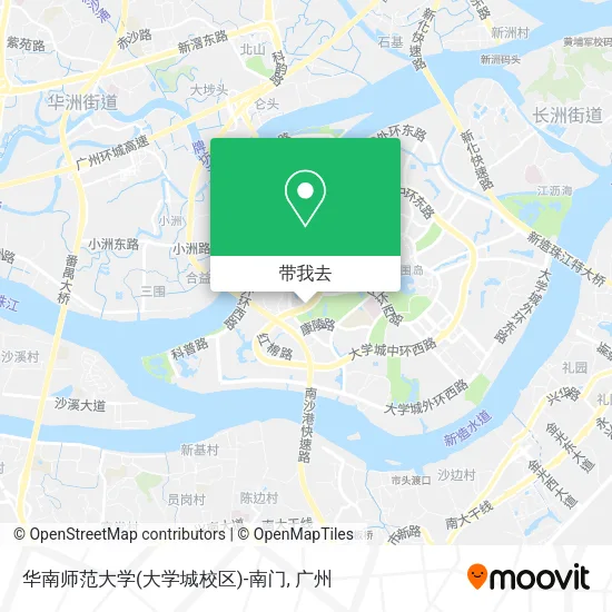 华南师范大学(大学城校区)-南门地图