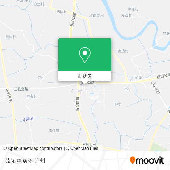 潮汕粿条汤地图