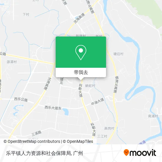 乐平镇人力资源和社会保障局地图