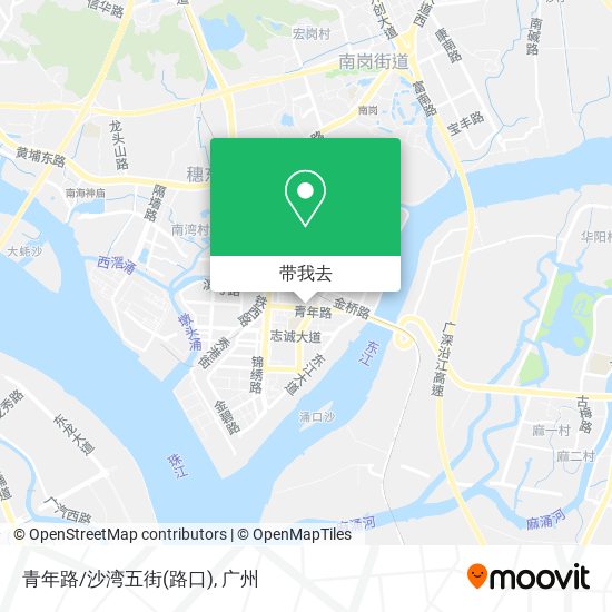 青年路/沙湾五街(路口)地图