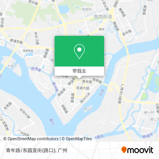 青年路/东园直街(路口)地图