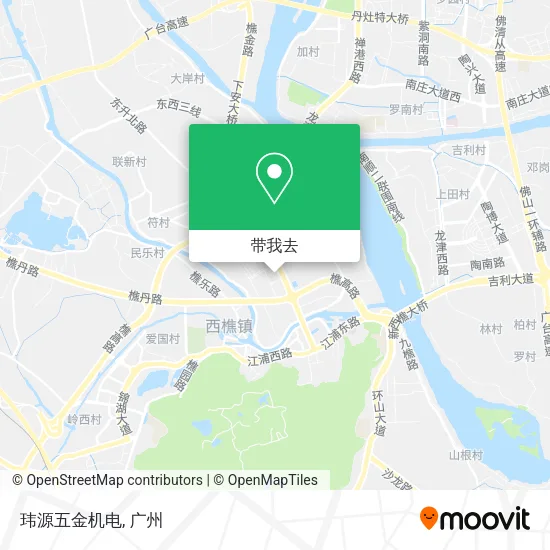 玮源五金机电地图