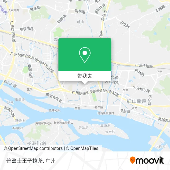 普盈士王子拉茶地图