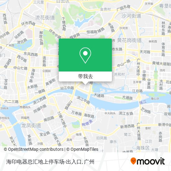 海印电器总汇地上停车场-出入口地图